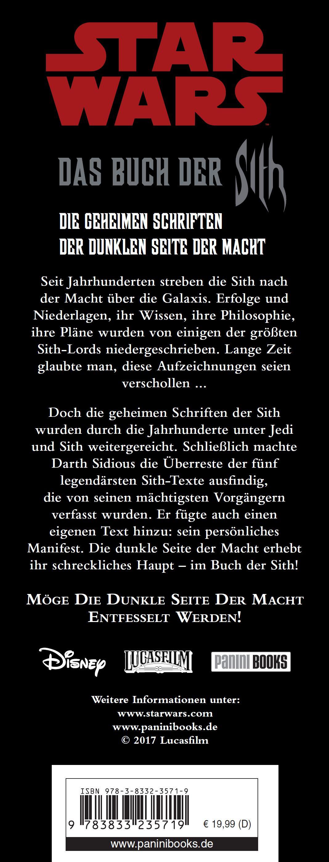 Beispielinhalt (Bild) Star Wars: Das Buch der Sith