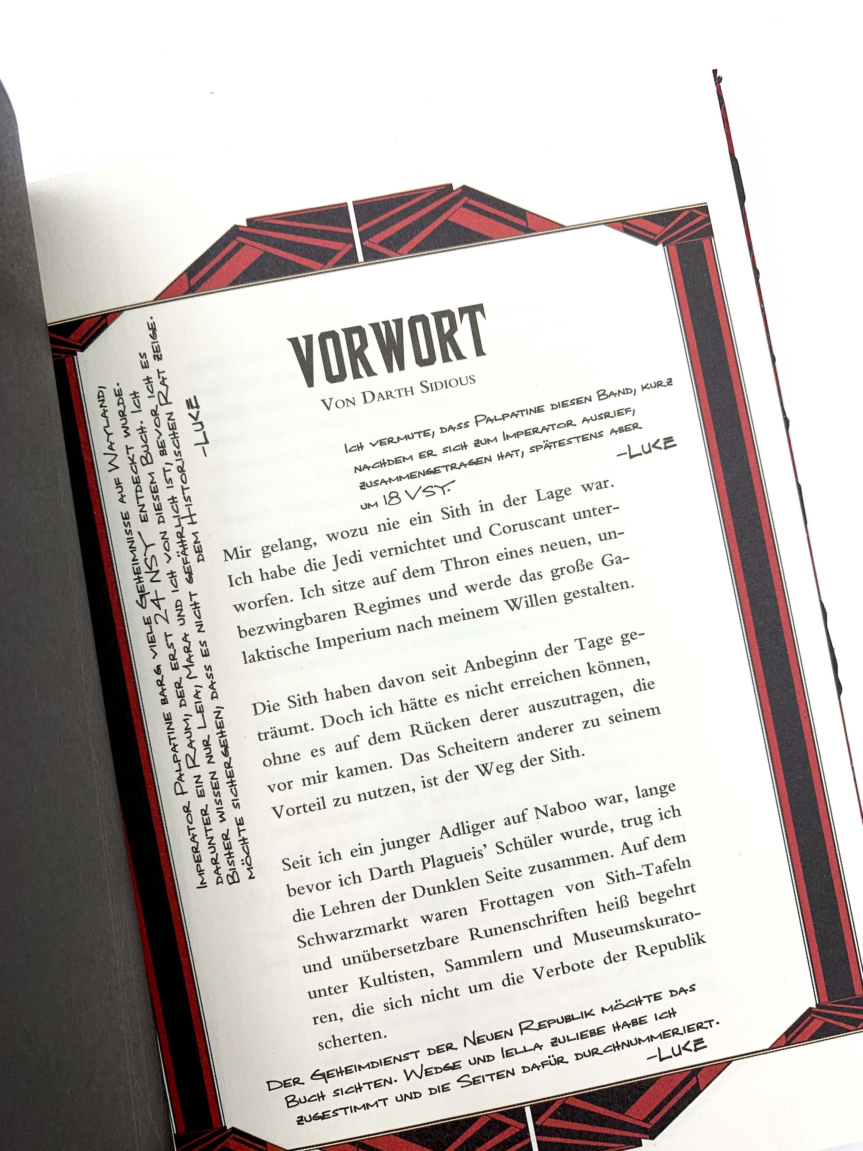 Beispielinhalt (Bild) Star Wars: Das Buch der Sith