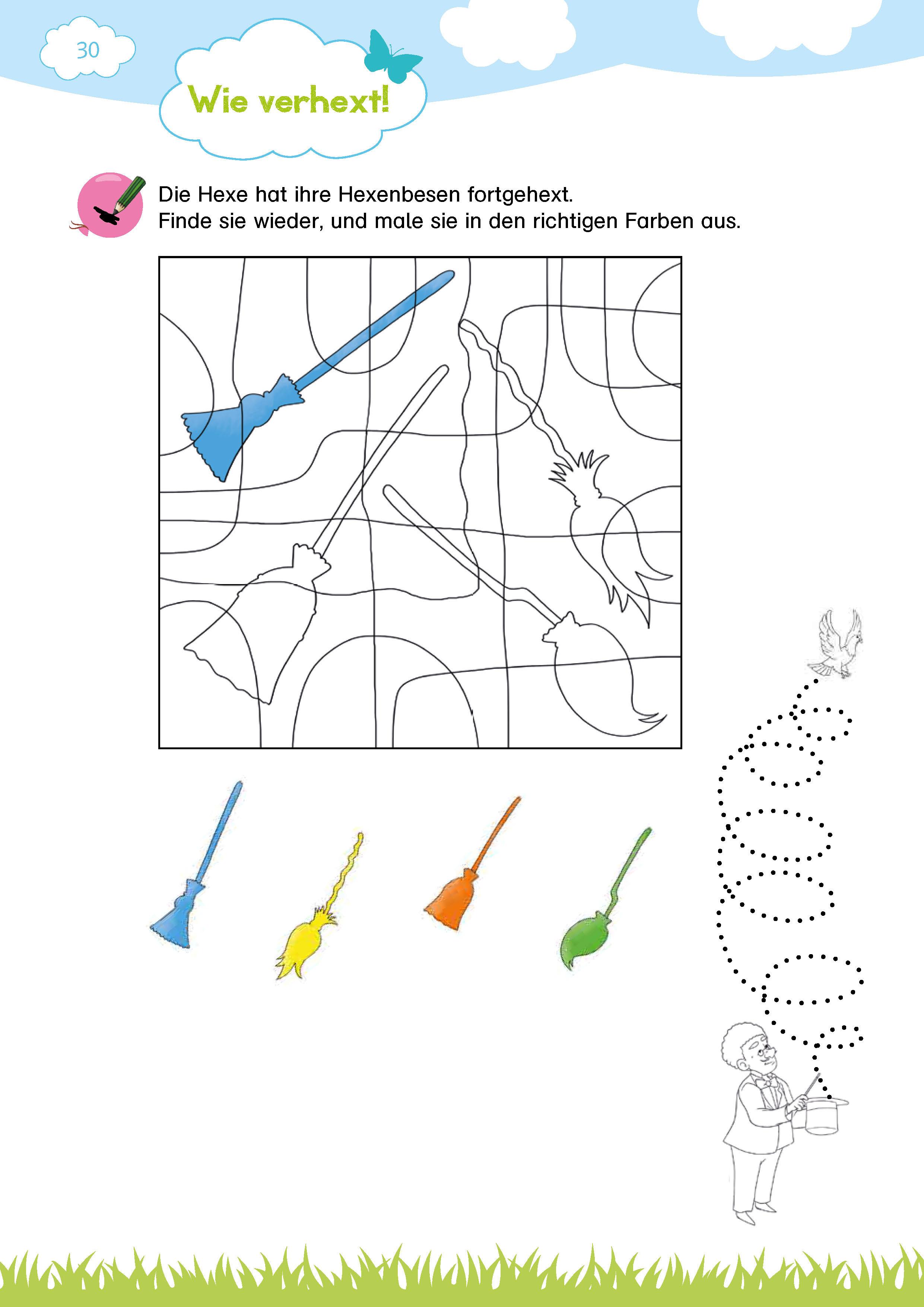 Beispielinhalt (Bild) Klett Mein großes buntes Vorschul-Buch
