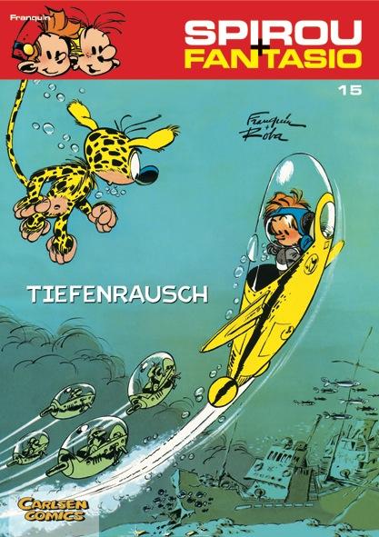 Vorderes Coverbild Spirou und Fantasio 15. Tiefenrausch