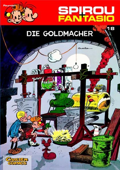 Vorderes Coverbild Spirou und Fantasio 18. Die Goldmacher
