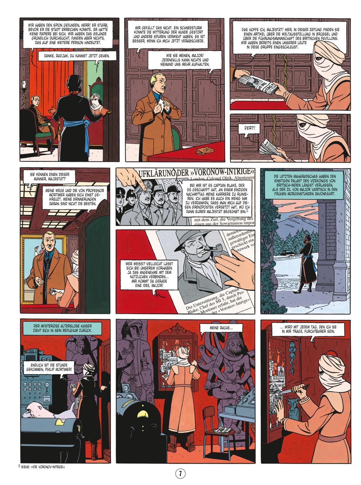 Beispielinhalt (Bild) Blake und Mortimer 13: Die Sarkophage des 6. Kontinents, Teil I: Alte Bekannte