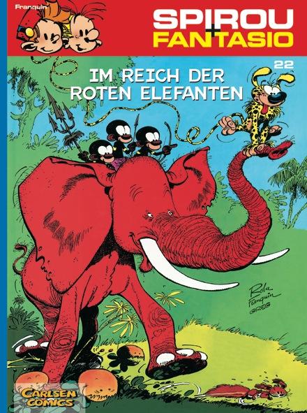 Vorderes Coverbild Spirou und Fantasio 22. Im Reich der roten Elefanten
