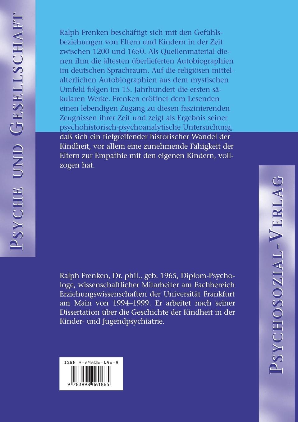 Rückseitencover 'Da fing ich an zu erinnern ...'