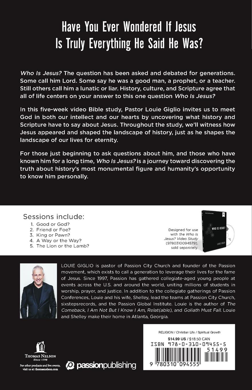 Rückseitencover Who Is Jesus? Study Guide