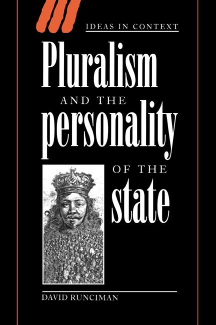 Vorderes Coverbild Pluralism and the Personality of the State