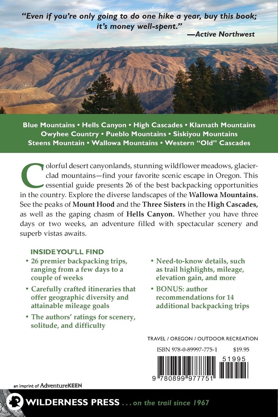 Rückseitencover Backpacking Oregon