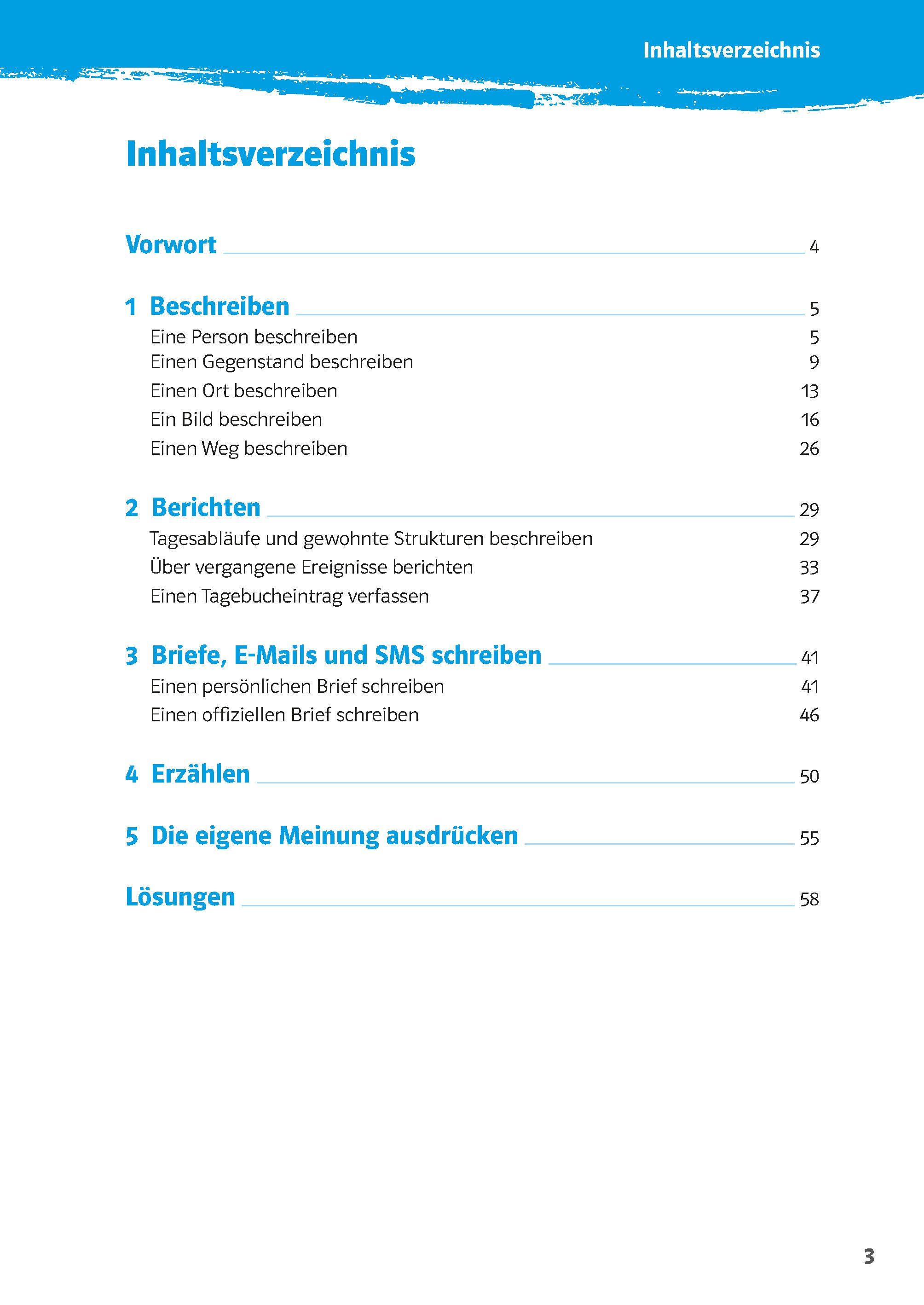 Beispielinhalt (Bild) 10-Minuten-Training Englisch Aufsatz: Erste englische Texte schreiben. 5./6. Klasse. Kleine Lernportionen für jeden Tag