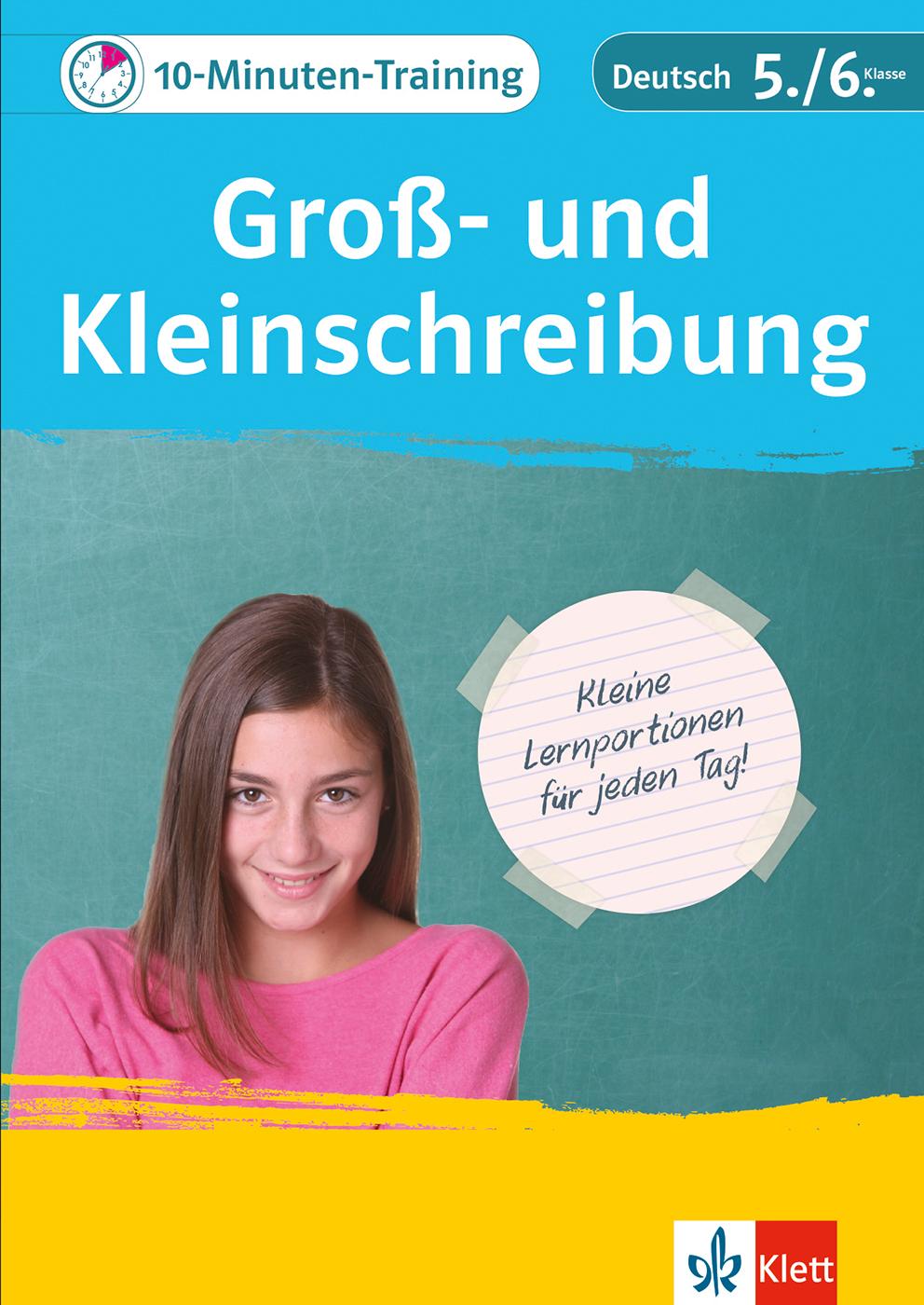 Vorderes Coverbild 10-Minuten-Training Deutsch Groß- und Kleinschreibung 5./6. Klasse. Kleine Lernportionen für jeden Tag