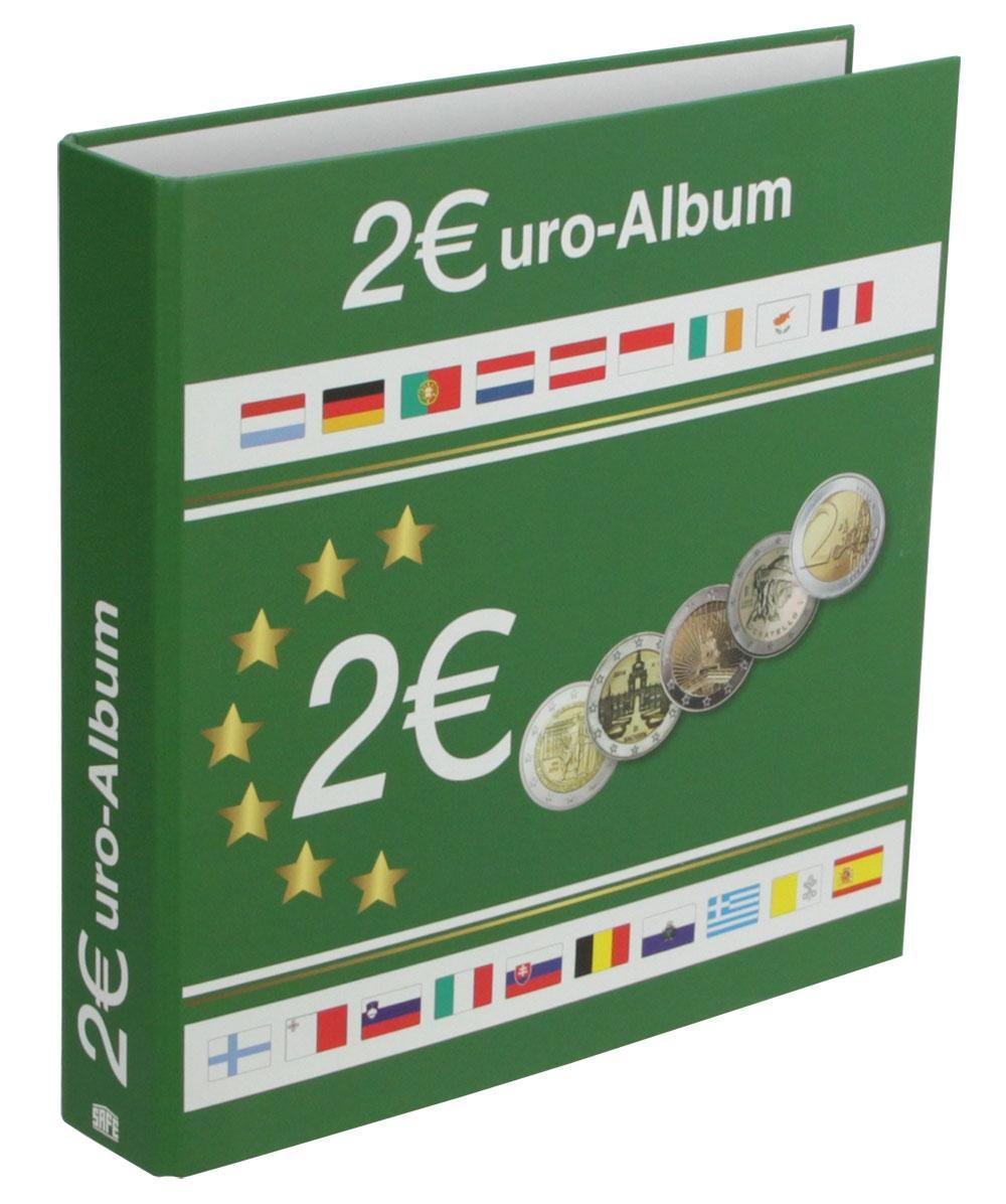 Vorderes Coverbild Münzensammelalbum für alle 2 Euromünzen. Für 80 Münzen