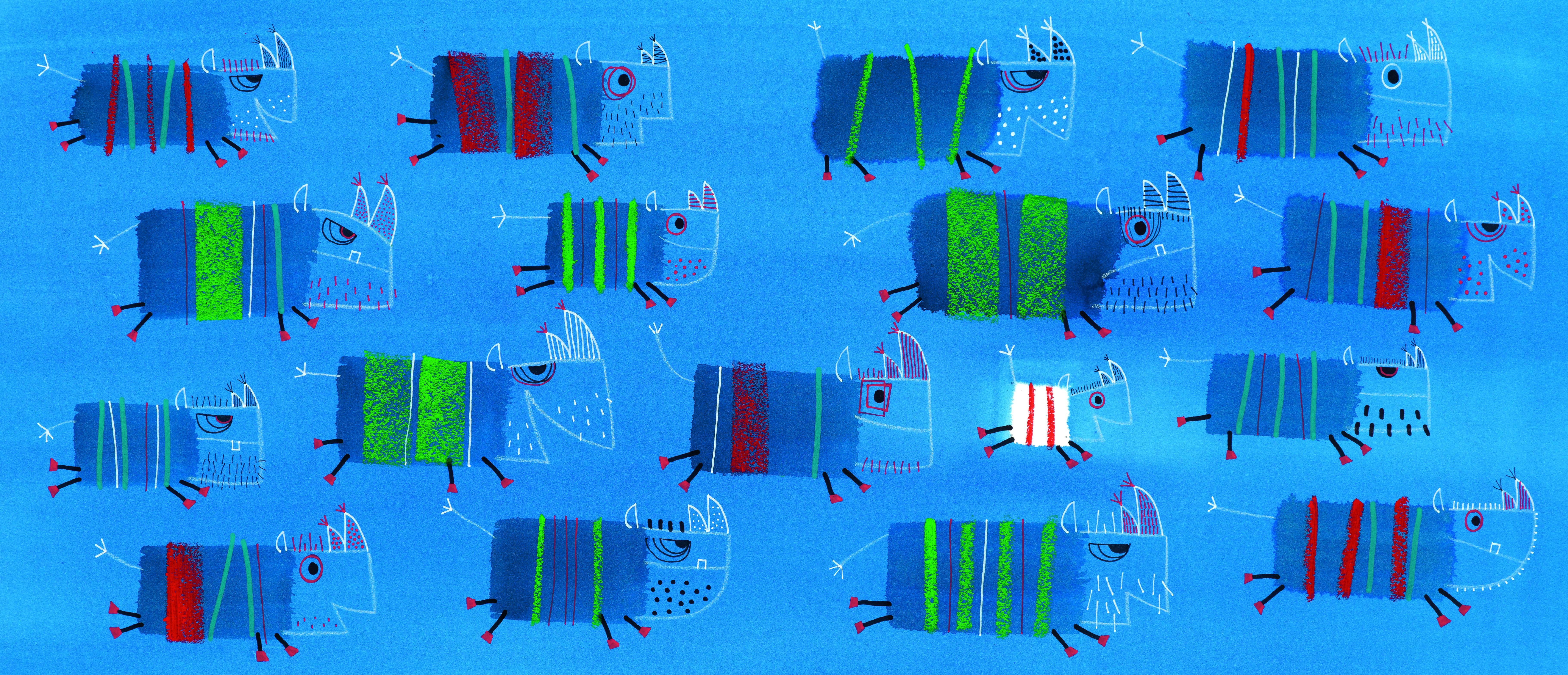 Beispielinhalt (Bild) Guck-Guck! viereckig