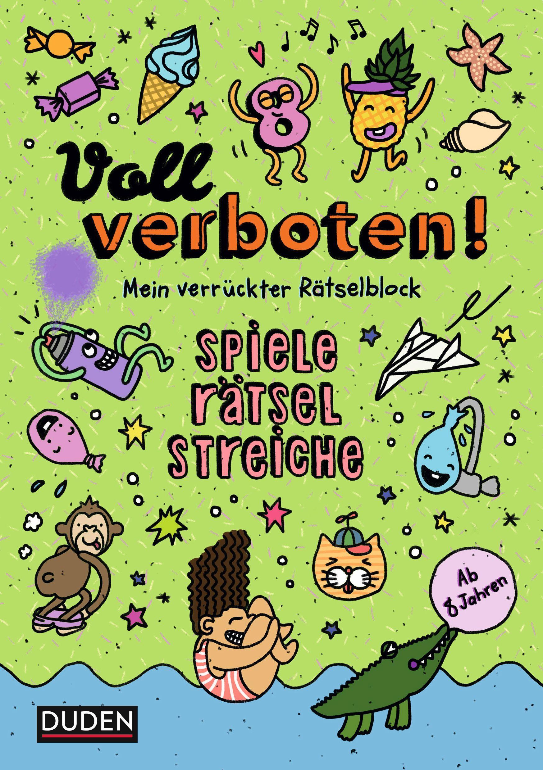 Vorderes Coverbild Voll verboten! Mein verrückter Rätselblock 3 - Ab 8 Jahren