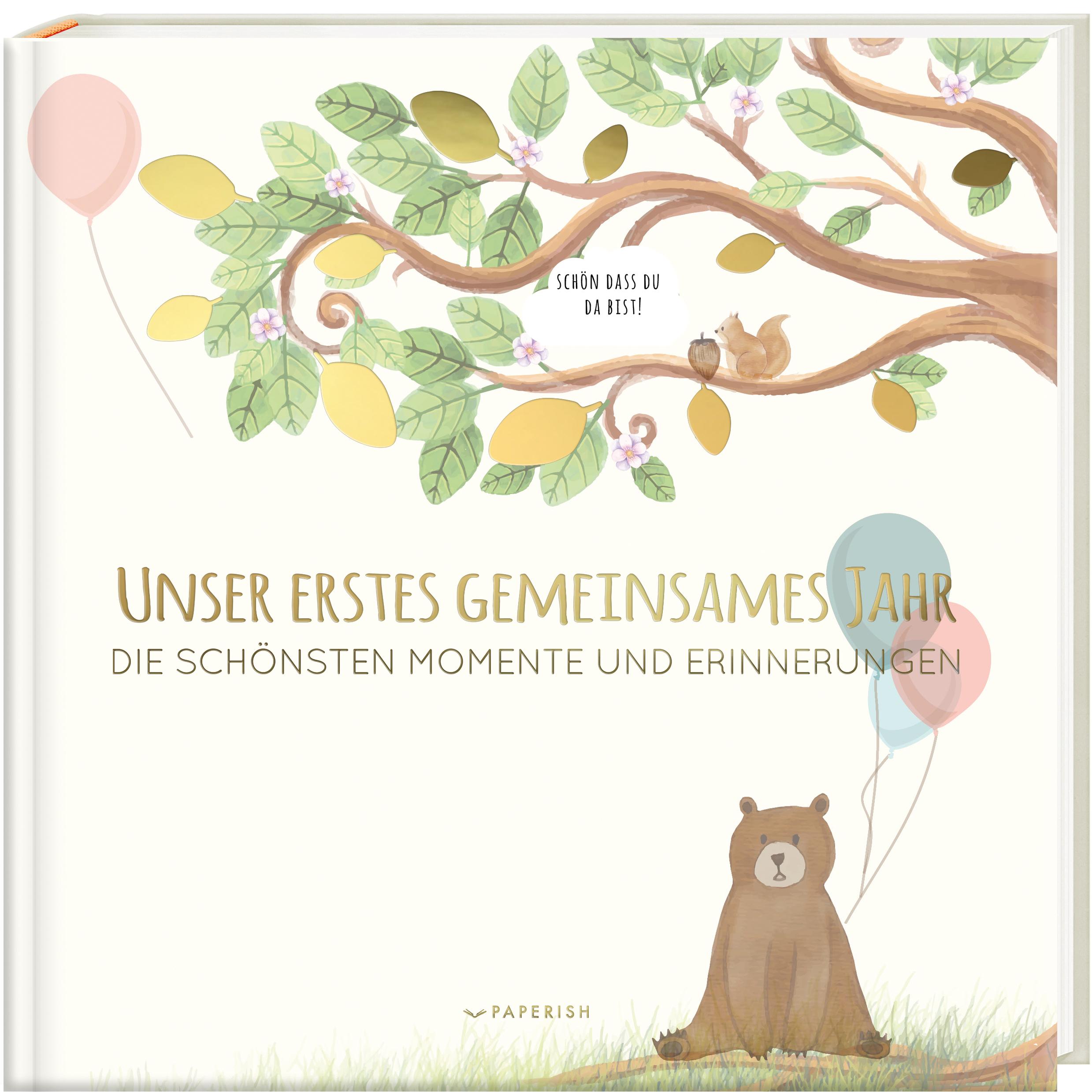 Vorderes Coverbild Babyalbum - UNSER ERSTES GEMEINSAMES JAHR