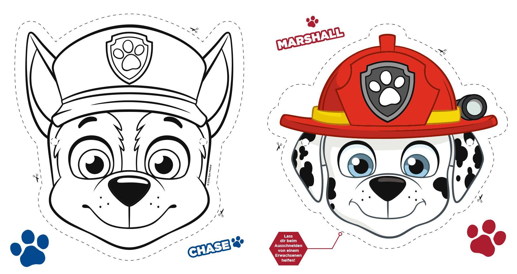Beispielinhalt (Bild) PAW Patrol: Mein Maskenbuch