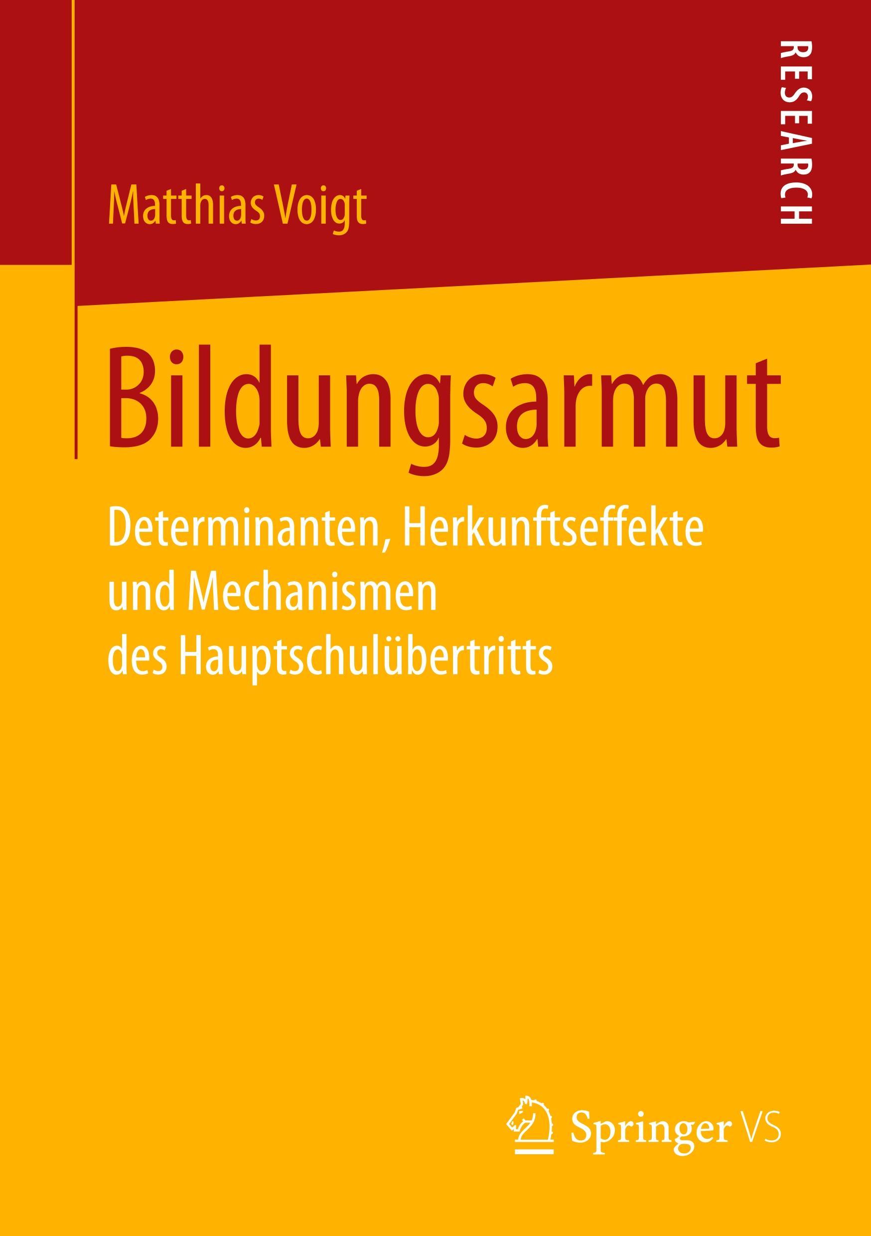 Vorderes Coverbild Bildungsarmut