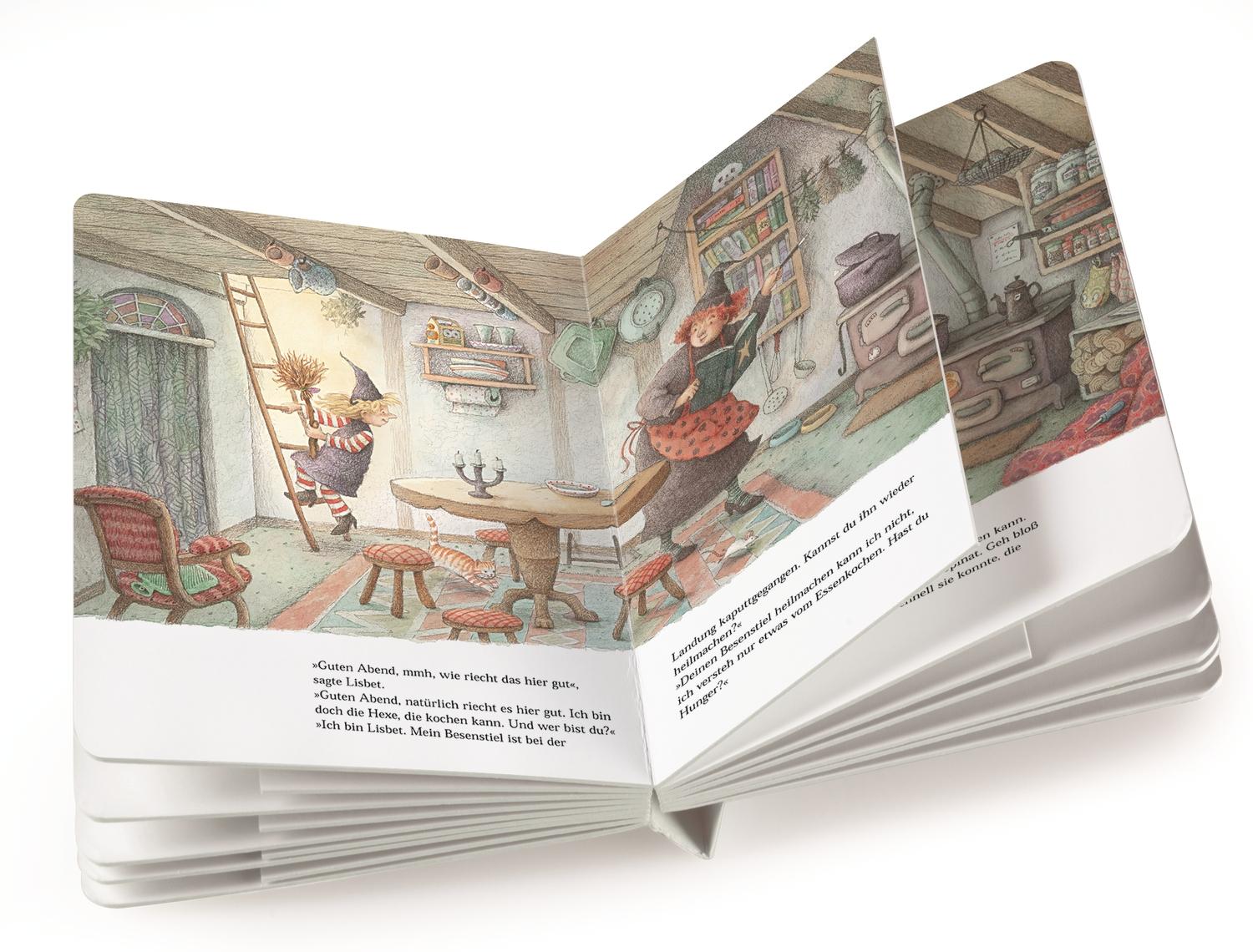 Beispielinhalt (Bild) Die neugierige kleine Hexe