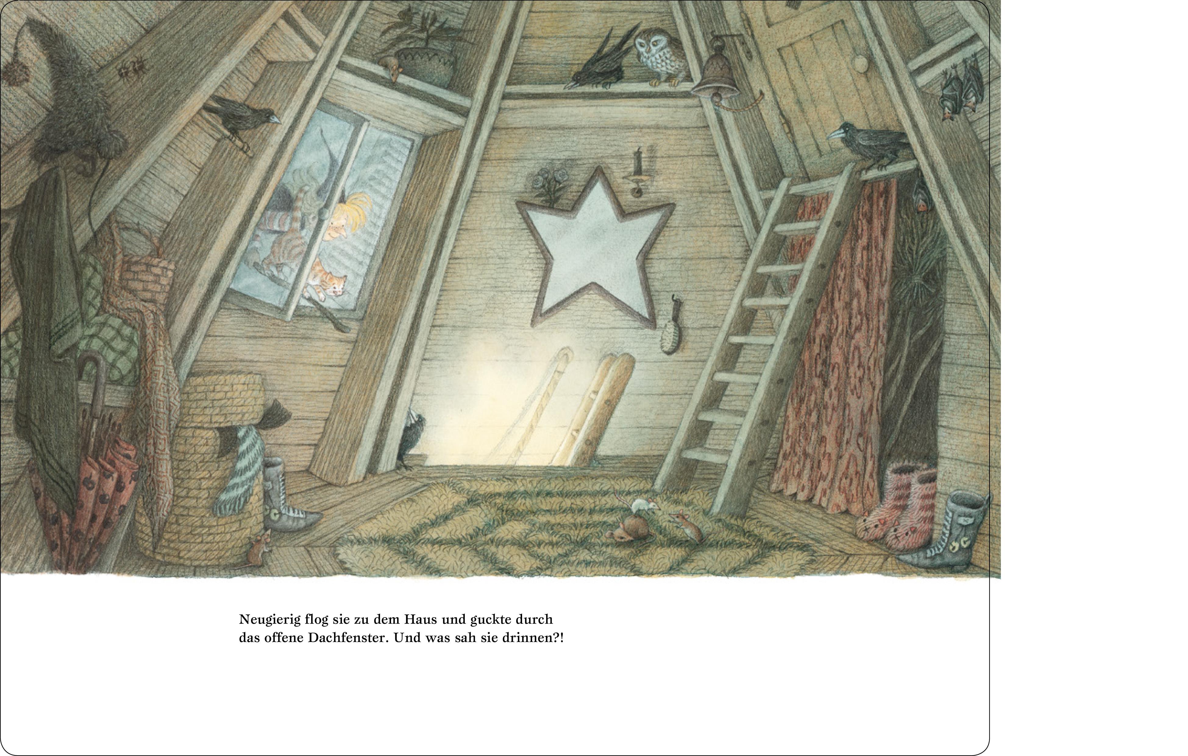 Beispielinhalt (Bild) Die neugierige kleine Hexe