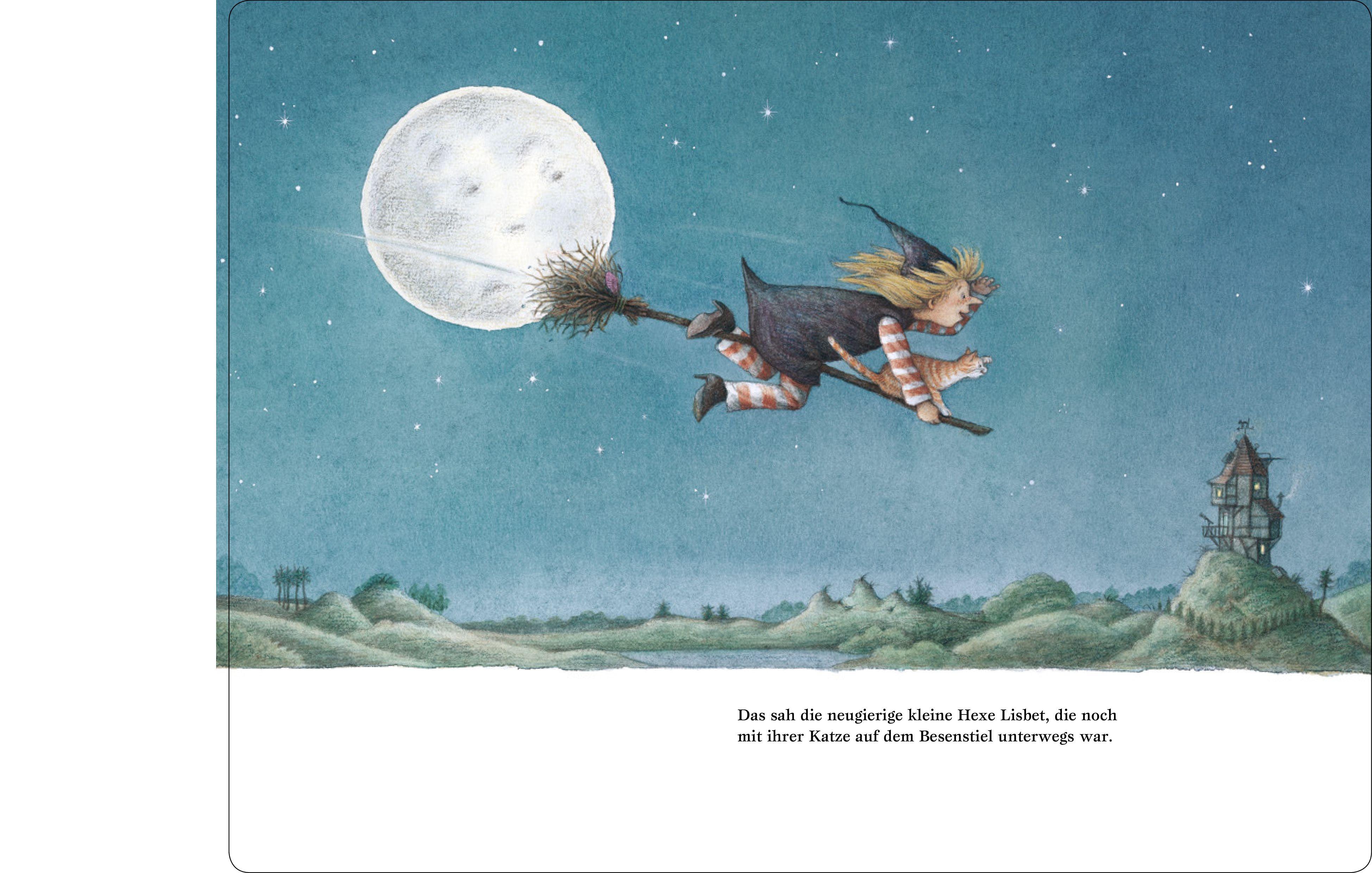 Beispielinhalt (Bild) Die neugierige kleine Hexe