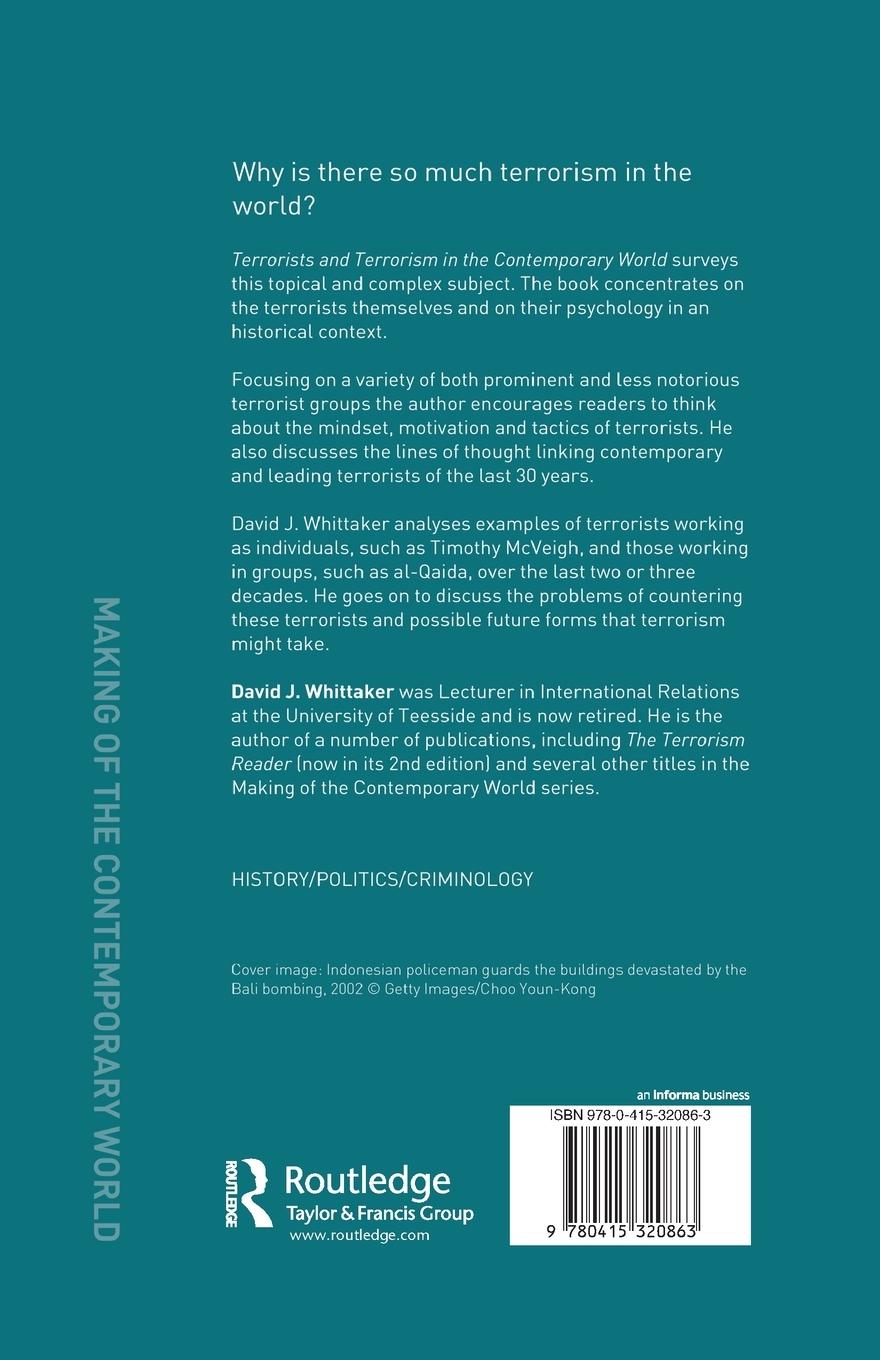 Rückseitencover Terrorists and Terrorism