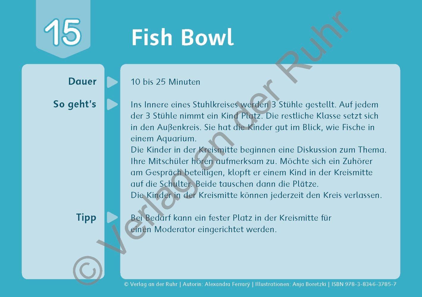 Beispielinhalt (Bild) Die Methoden-Kartei