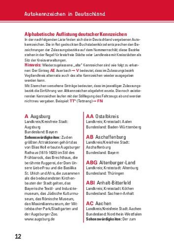 Beispielinhalt (Bild) AvD: Auto-Kennzeichen