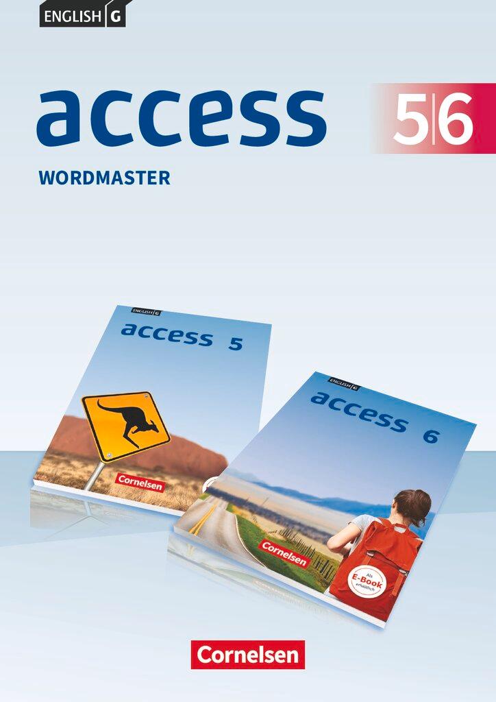 Vorderes Coverbild English G Access Band 5/6: 9./10. Schuljahr - Allgemeine Ausgabe - Wordmaster mit Lösungen