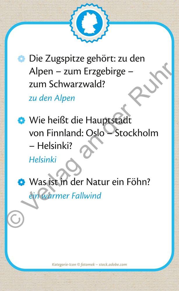 Beispielinhalt (Bild) Die große Quizbox für Senioren