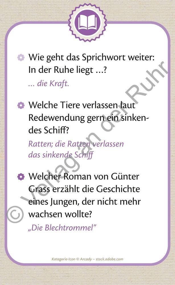Beispielinhalt (Bild) Die große Quizbox für Senioren