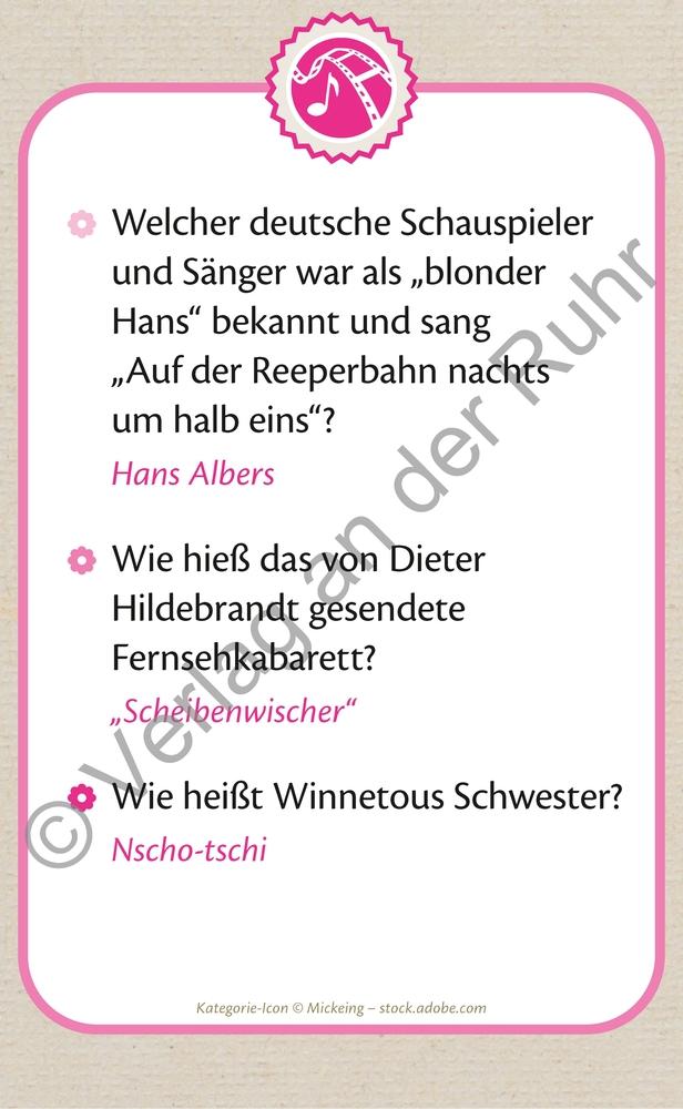 Beispielinhalt (Bild) Die große Quizbox für Senioren