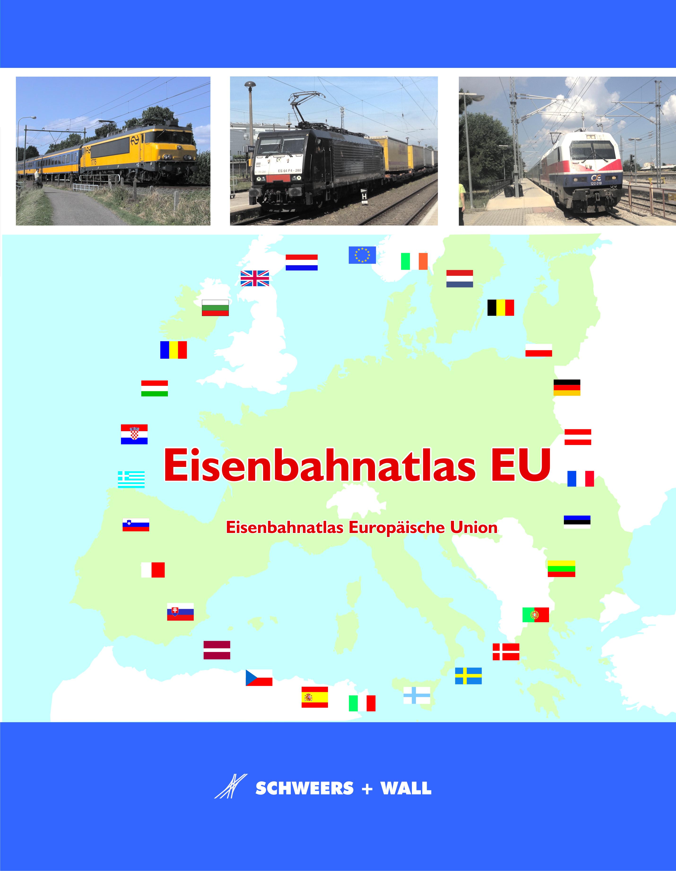 Vorderes Coverbild Eisenbahnatlas EU