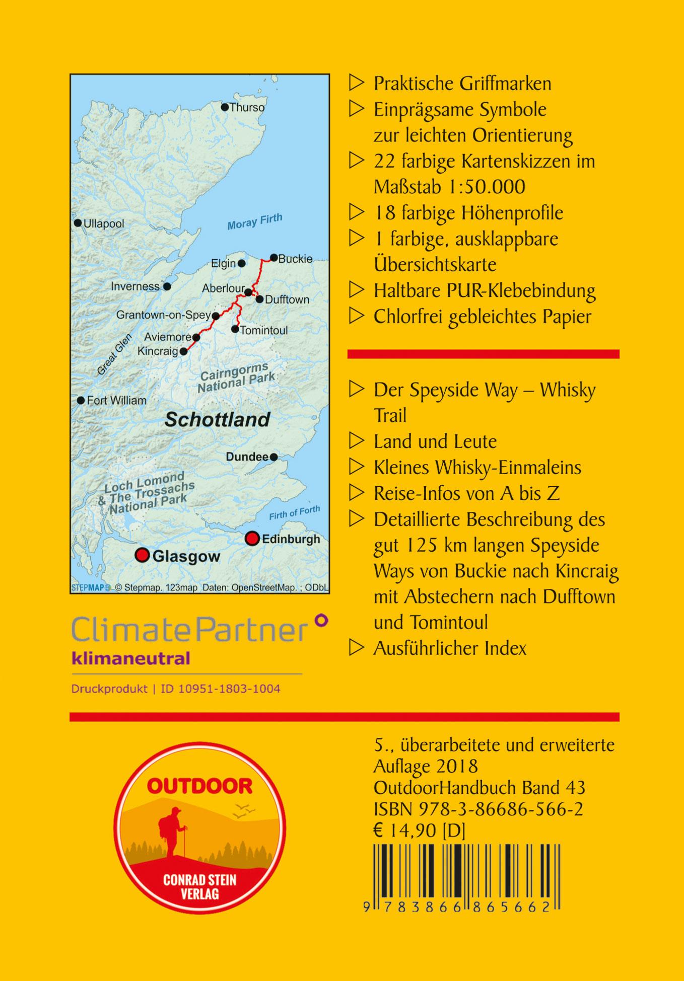 Rückseitencover Schottland: Speyside Way Whisky Trail