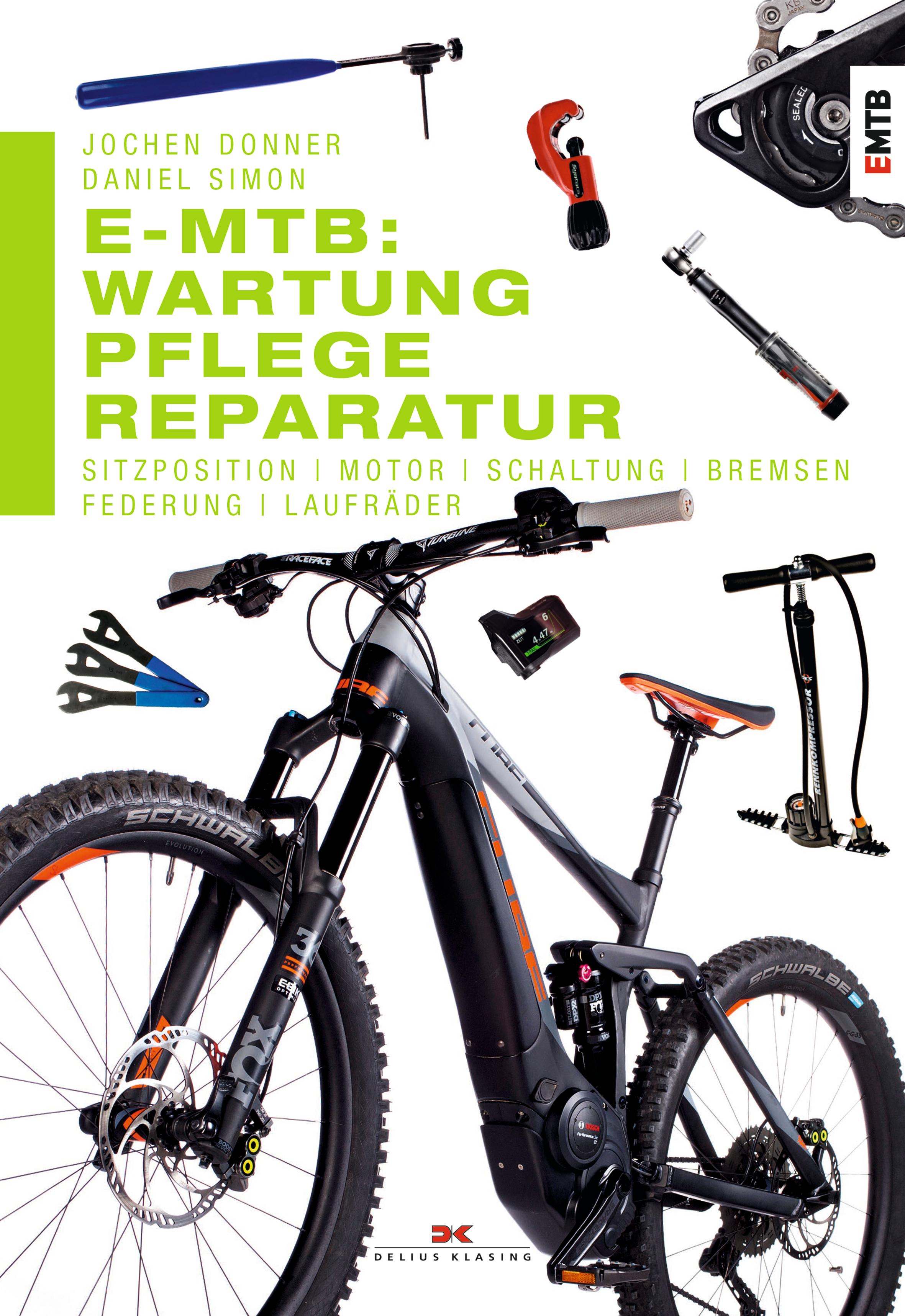 Vorderes Coverbild E-MTB: Wartung, Pflege & Reparatur