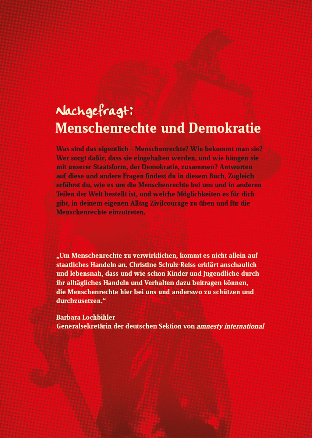 Rückseitencover Nachgefragt: Menschenrechte und Demokratie