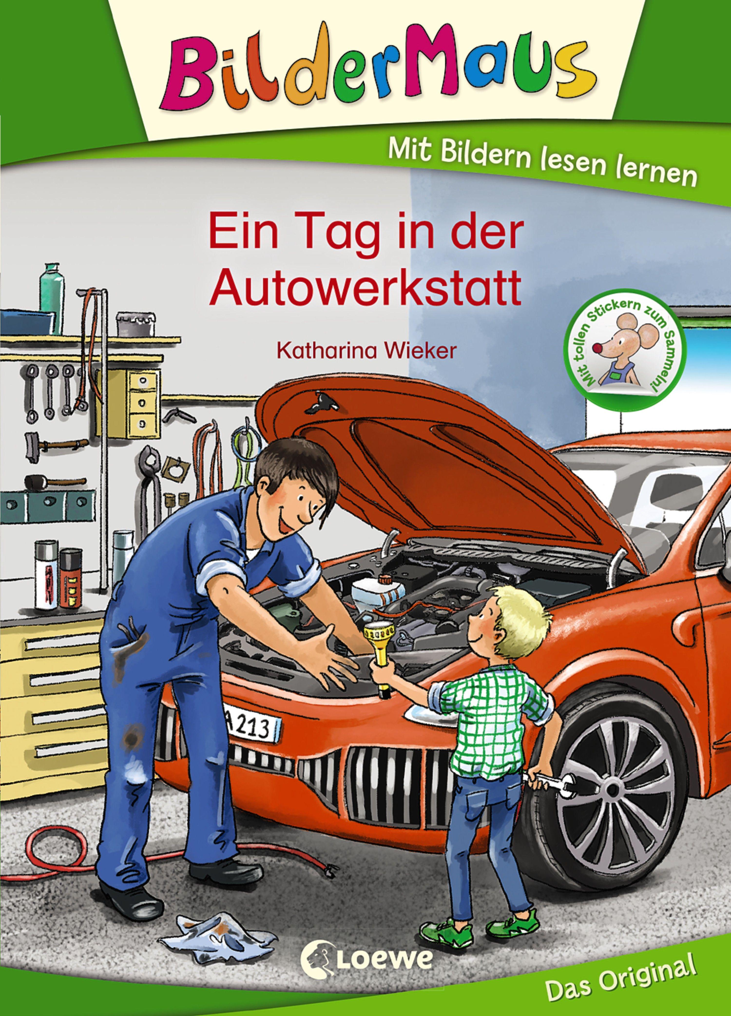 Vorderes Coverbild Bildermaus - Ein Tag in der Autowerkstatt