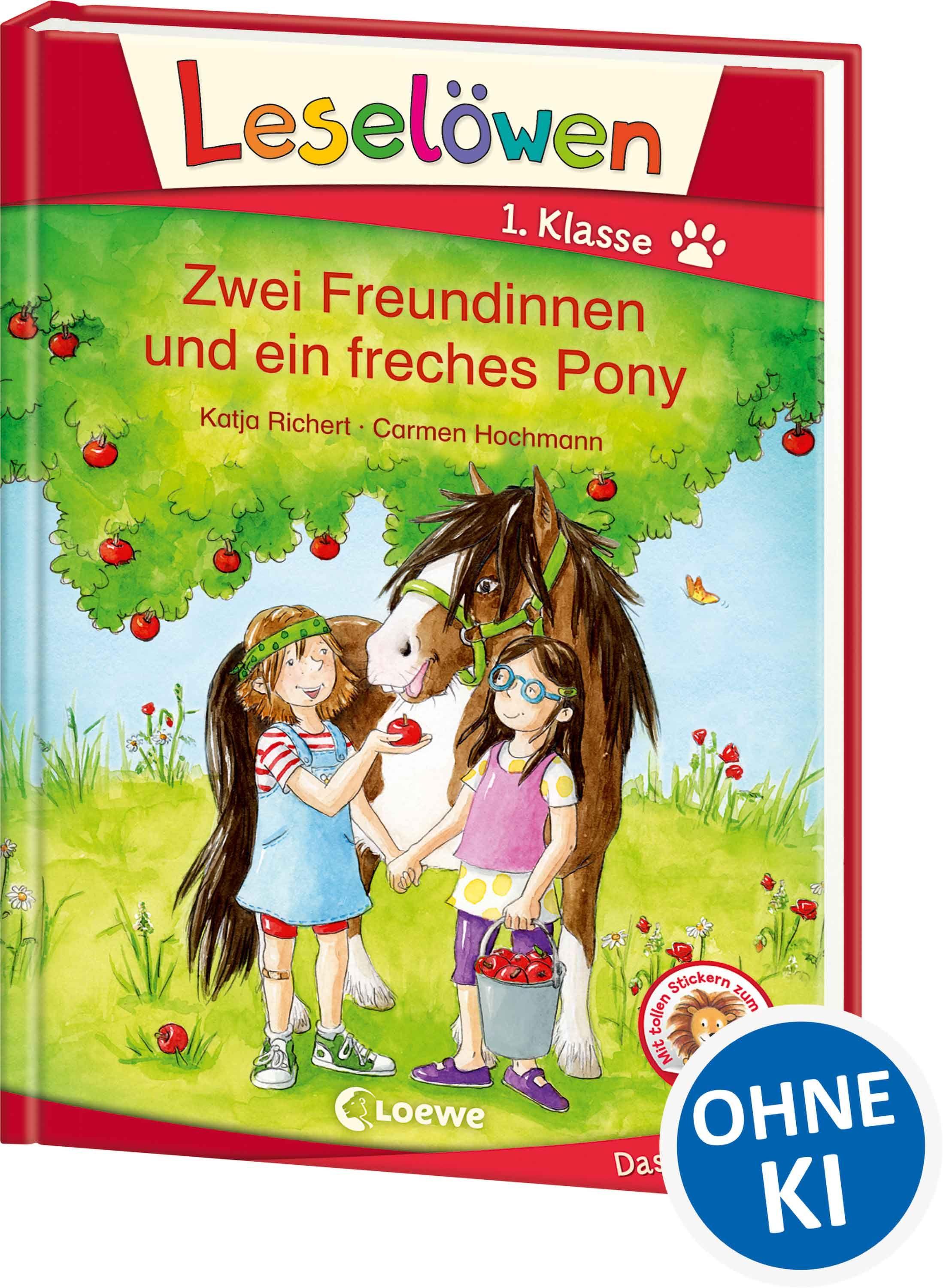 Vorderes Coverbild Leselöwen 1. Klasse - Zwei Freundinnen und ein freches Pony