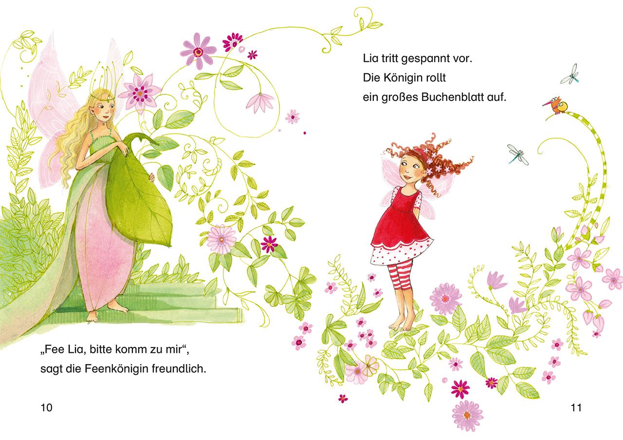 Beispielinhalt (Bild) Leselöwen 1. Klasse - Die kleine Fee und die Zauberprüfung