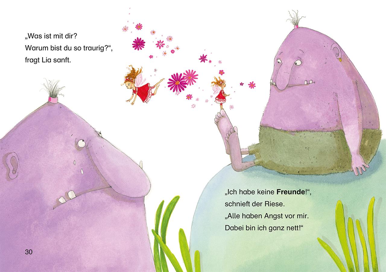 Beispielinhalt (Bild) Leselöwen 1. Klasse - Die kleine Fee und die Zauberprüfung