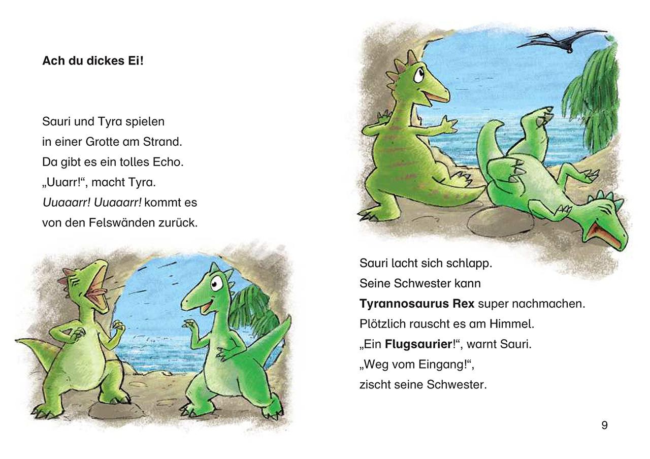 Beispielinhalt (Bild) Leselöwen 2. Klasse - Dinosauriergeschichten