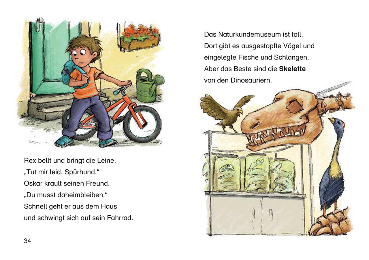 Beispielinhalt (Bild) Leselöwen 2. Klasse - Dinosauriergeschichten