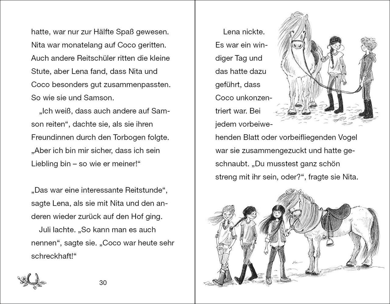 Beispielinhalt (Bild) Ponyhof Apfelblüte 11 - Lenas mutige Entscheidung