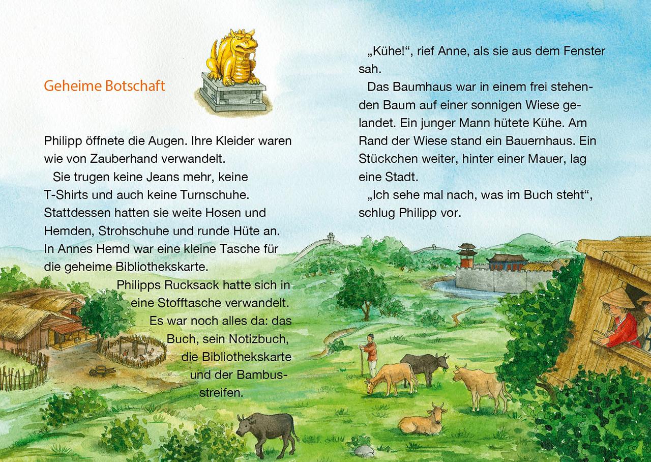 Beispielinhalt (Bild) Das magische Baumhaus junior 14 - Gefahr im Drachenreich