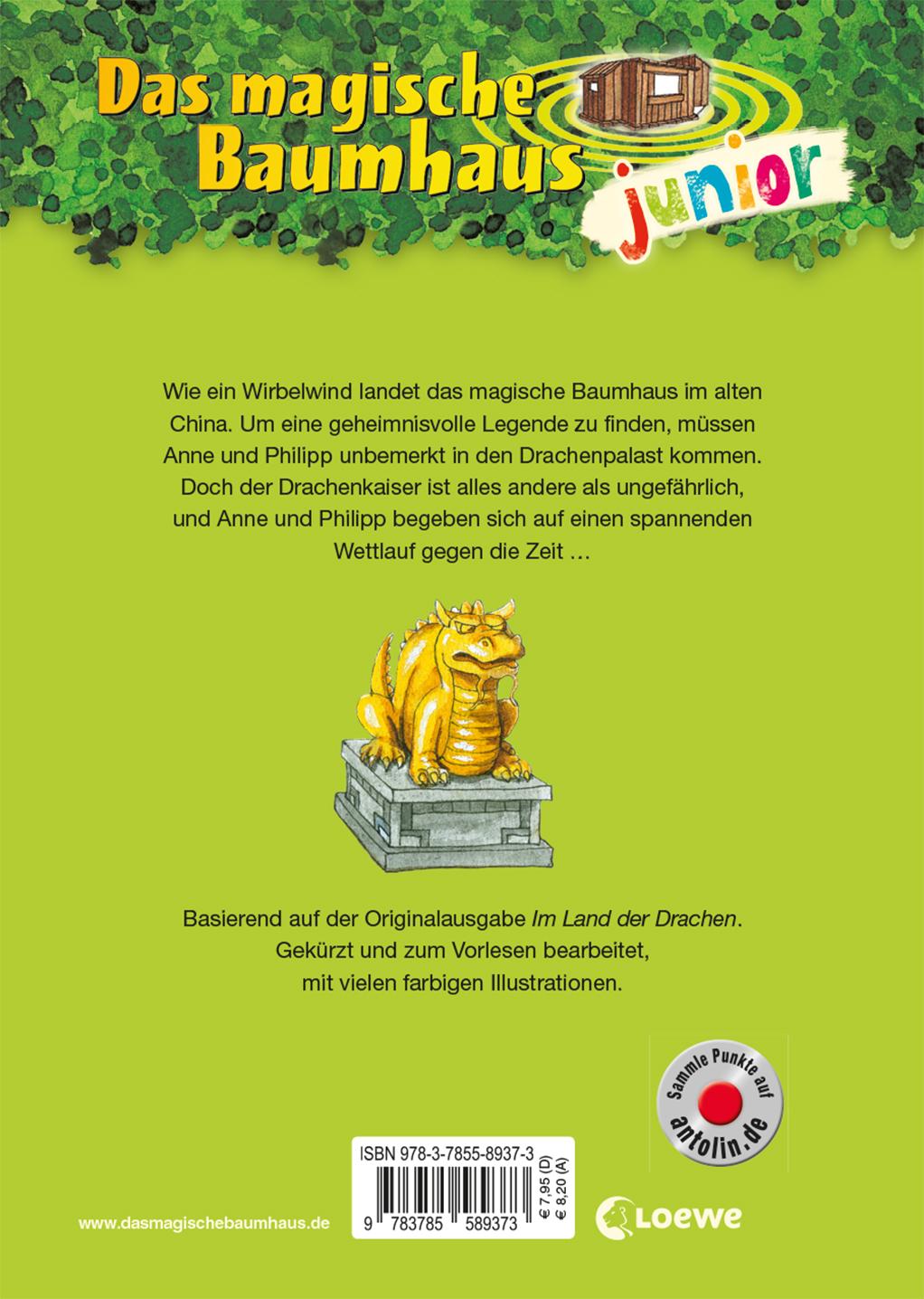 Rückseitencover Das magische Baumhaus junior 14 - Gefahr im Drachenreich