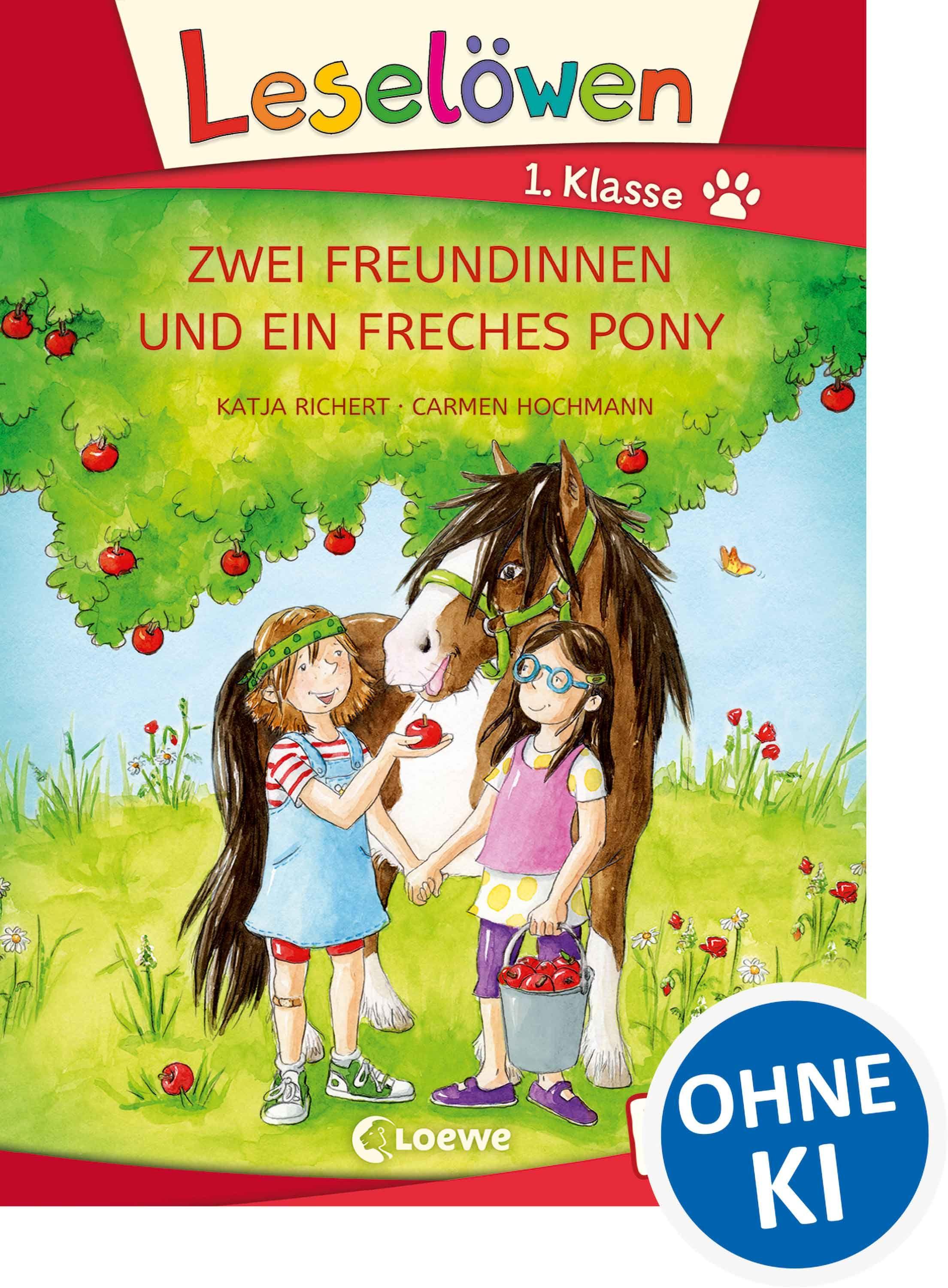Vorderes Coverbild Leselöwen 1. Klasse - Zwei Freundinnen und ein freches Pony
