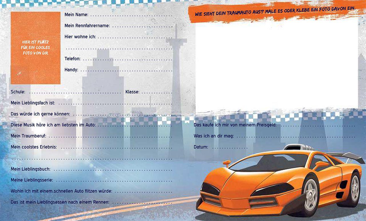 Beispielinhalt (Bild) Meine Freunde (Rennautos)