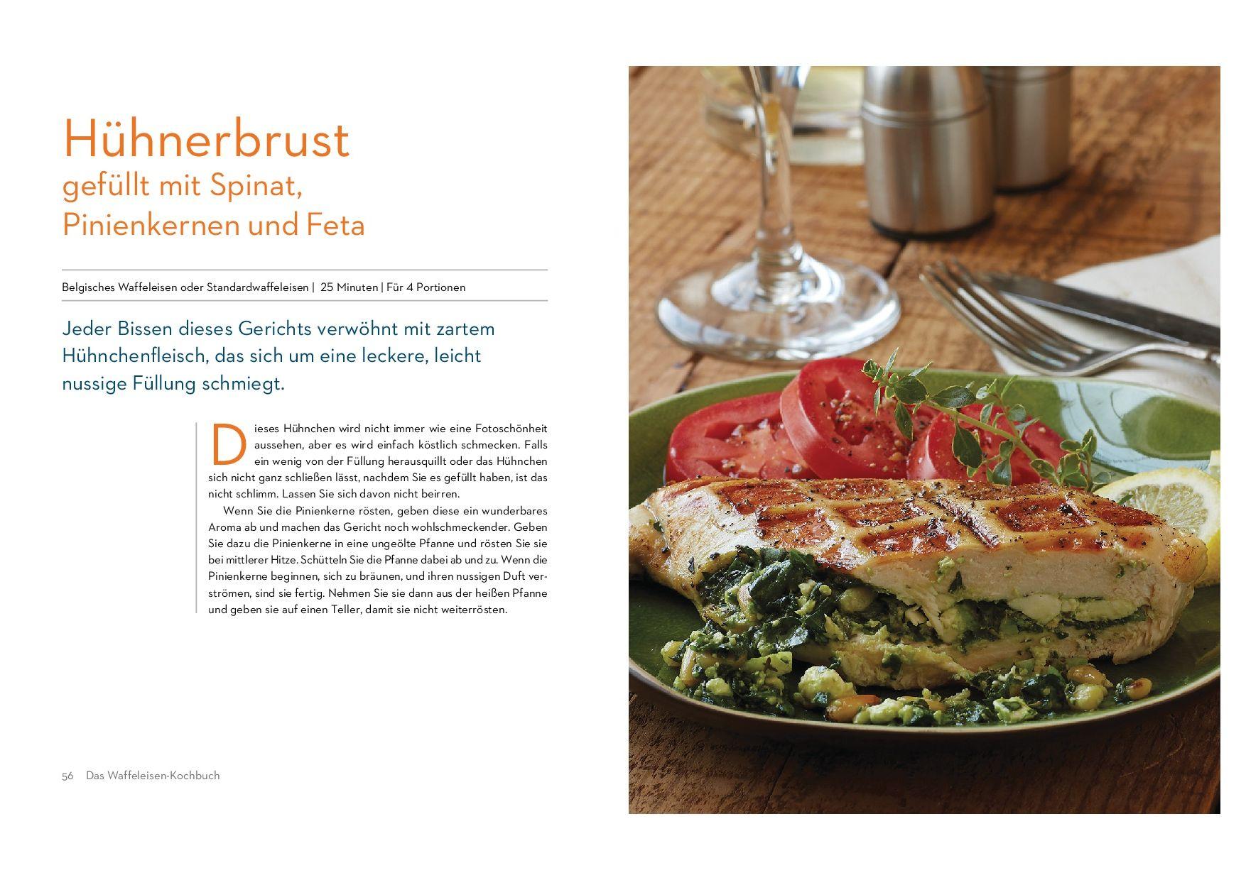 Beispielinhalt (Bild) Das Waffeleisen-Kochbuch