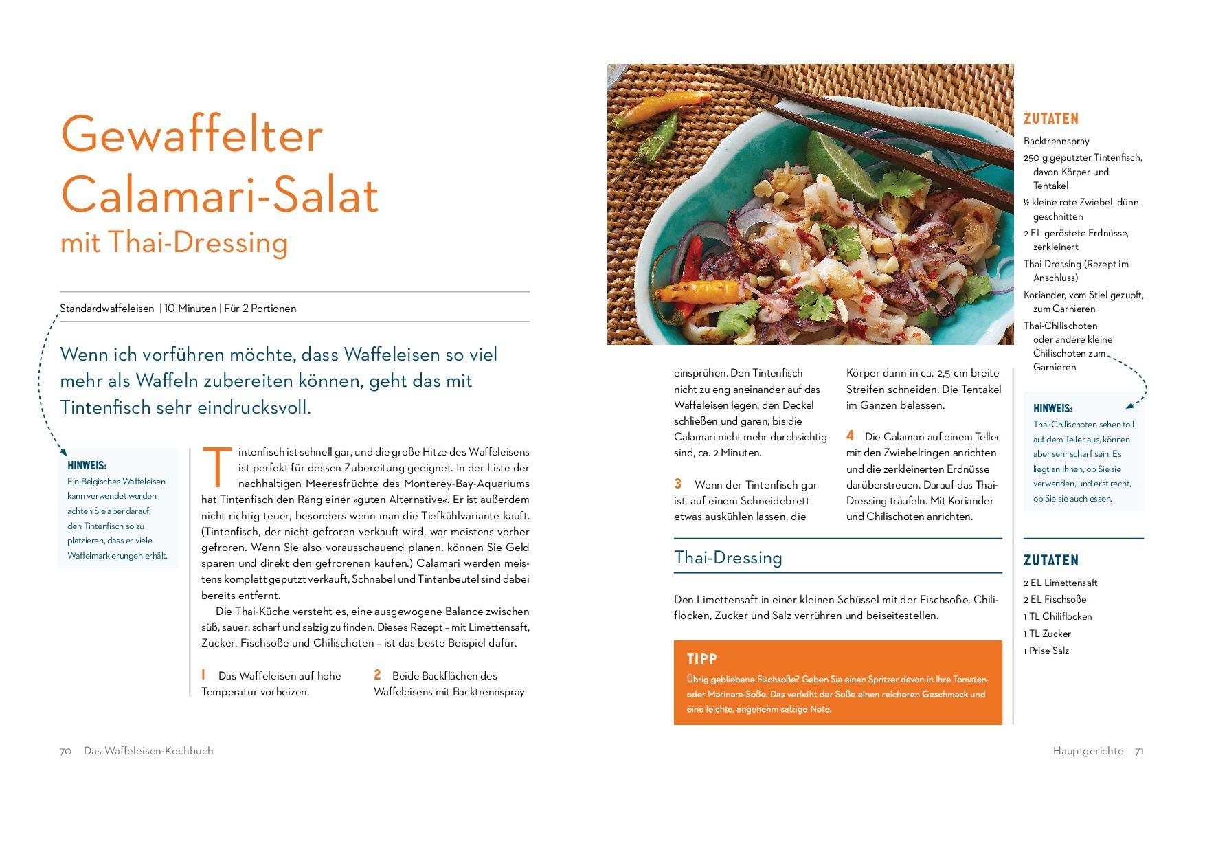 Beispielinhalt (Bild) Das Waffeleisen-Kochbuch
