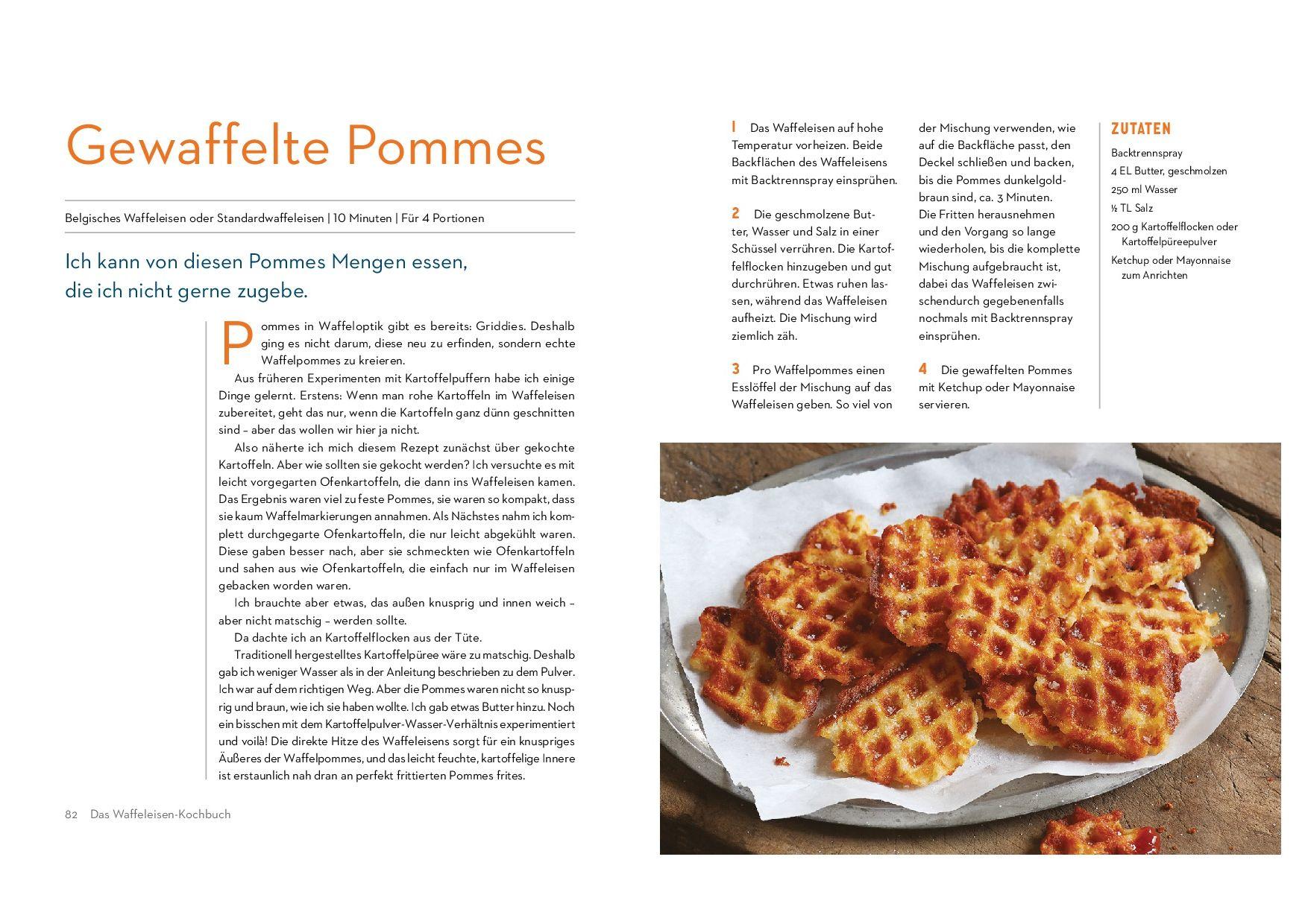 Beispielinhalt (Bild) Das Waffeleisen-Kochbuch