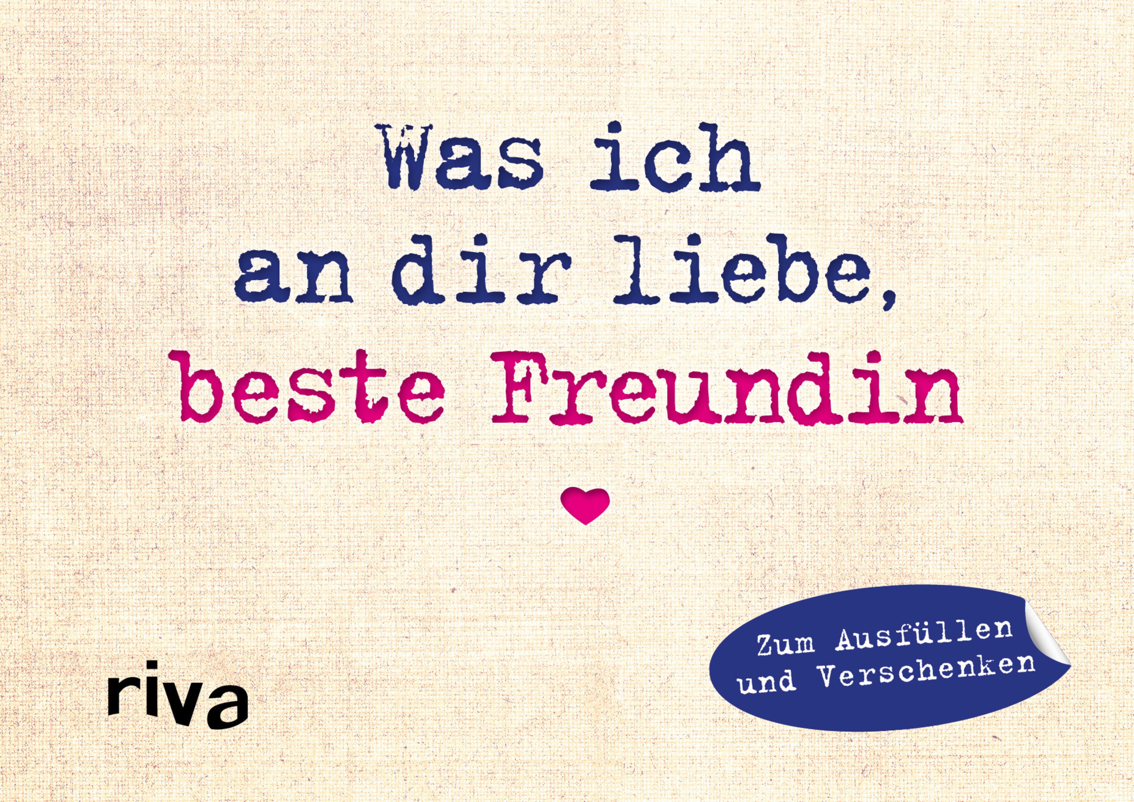 Vorderes Coverbild Was ich an dir liebe, beste Freundin - Miniversion