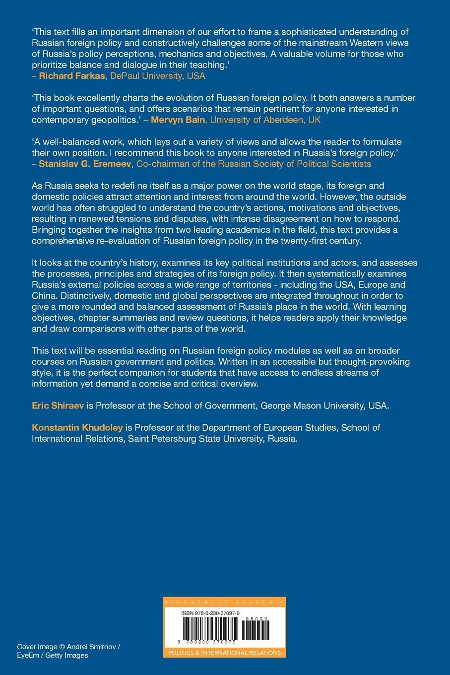 Rückseitencover Russian Foreign Policy