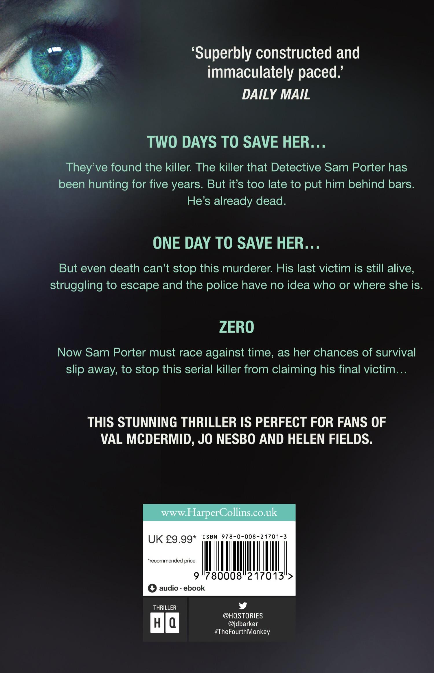 Rückseitencover The Fourth Monkey